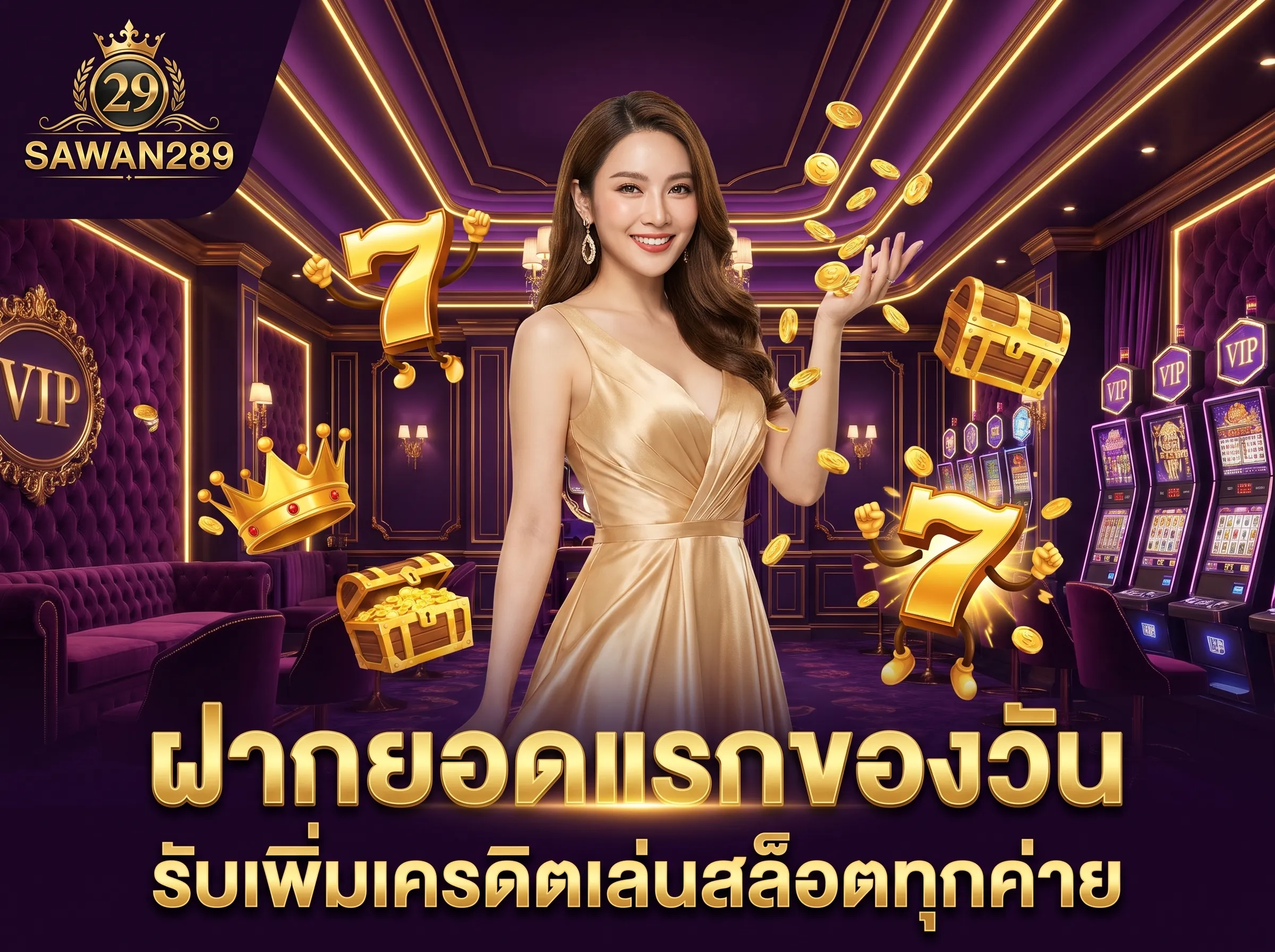 โปรโมชั่นสล็อตเว็บตรง sawan289 ฝากเงินรับโบนัสทุกวัน